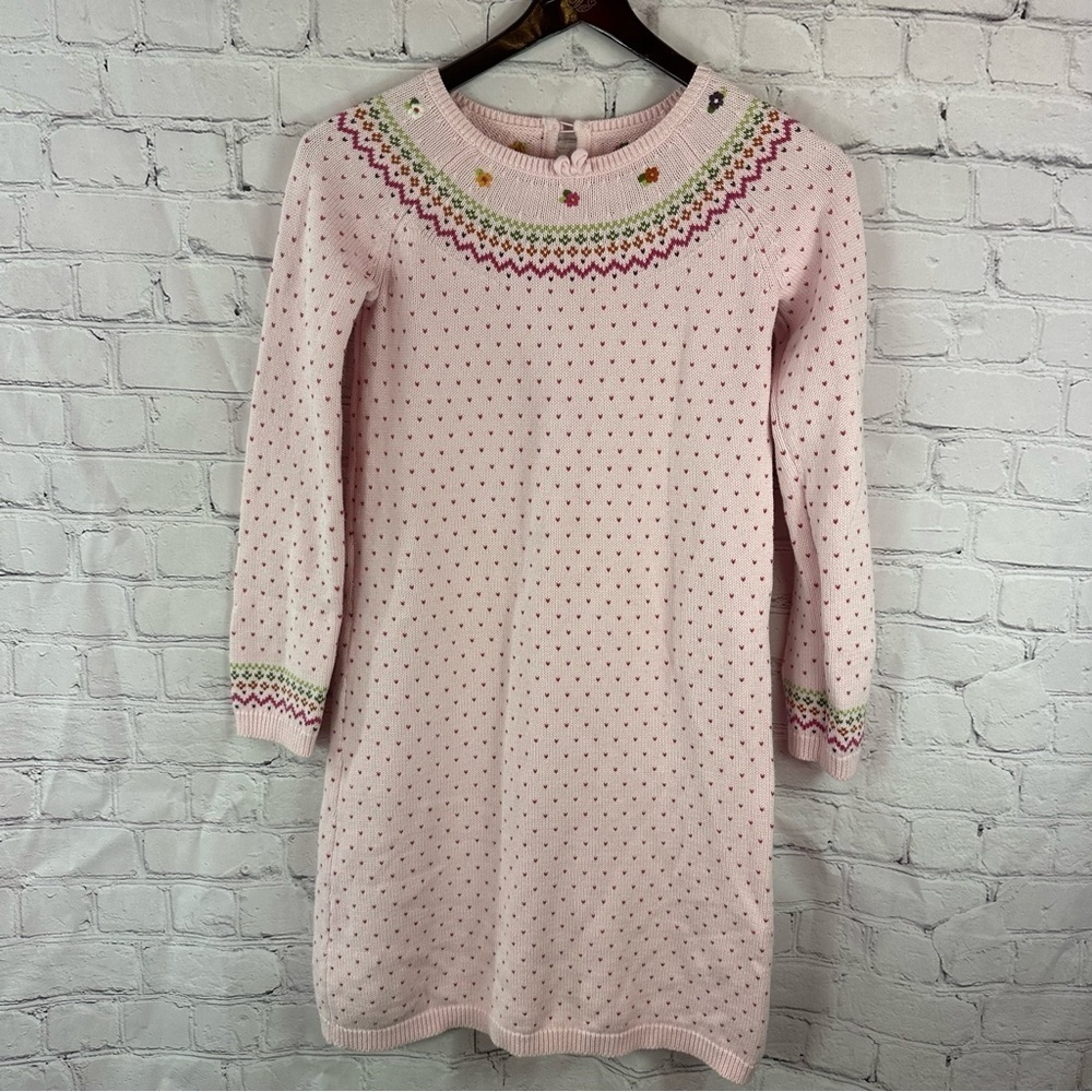 gymboree 2007 pink sweater dress sz 12 100% Cotton